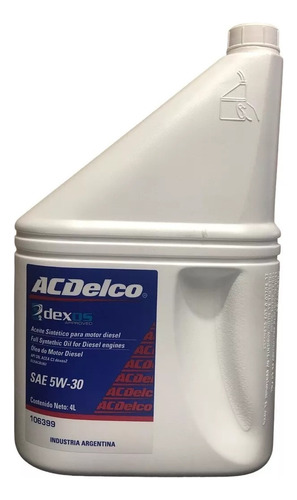 Aceite De Motor Sintético Acdelco 5w30 Para Automóviles, Camionetas Y Suv 4l