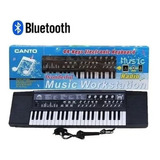 Teclado Piano Organo 5 Octavas Usb Mp3 Aux Power Bank - Port