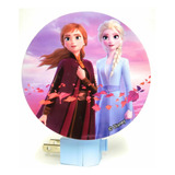 Disney Frozen Luz Led De Noche Anna Y Elsa Plug-in Cuarto 