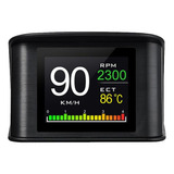 Obd2 P10 Hud Advertencia De Velocidad De Temperatura Digital