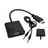 Convertidor De Video Hdmi A Vga + Cable Audio