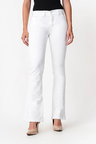 Pantalón Elastizado Oxford Blanco