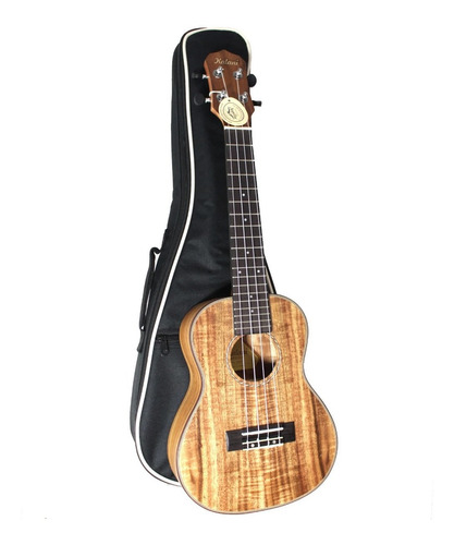 Ukulele Kalani Concerto Kayke Kal 330 Ck Koa Elétrico C/bag