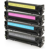 Kit 4x Toner Compatível Cp1525nw 1525 Cp1215 1215 Cb540a 