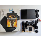 Sony Playstation 2 Slim Ps2 + 1control +caja+memory+ Mgs3