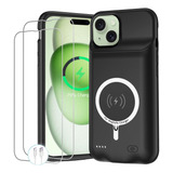 Funda De Bateria Para iPhone 15, Funda Protectora Portatil D