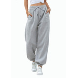 Pantalon Jogger Deportivo Afelpado Comodo Para Mujer