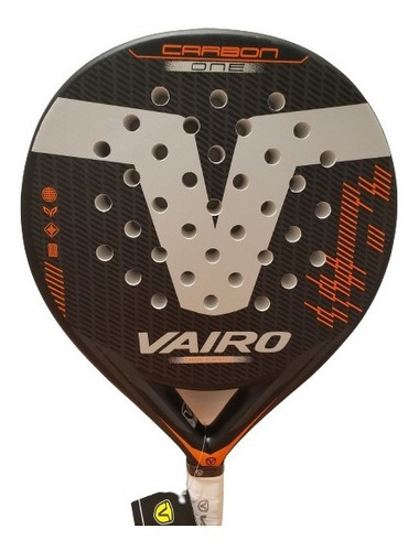 Paleta Padel Vairo Carbon One Carbono Funda Negro