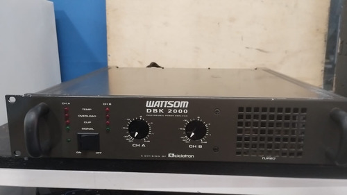 Amplificador De Potencia Ciclotron Dbk 2000 - 500 Watts/rms