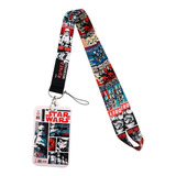 Porta Identificación Carnet Y Lanyard Star Wars