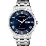 Relógio Citizen Masculino Automatico Tz20797f Azul Aço Prata