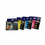 Combo Epson T196 4 Colores Original Xp401 411 Wf-2512