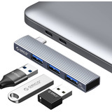 Adaptador Hub En Línea De Codo Usb3.1 Usb2.0 Para Mackbook