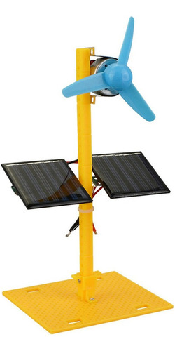 Gift Generador De Energía Solar Dc Motor Mini Fan Panel Diy