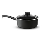 Cacerola Tefal Con Mango 20 Cm Teflon Antiadherente - Sheshu Color Negro