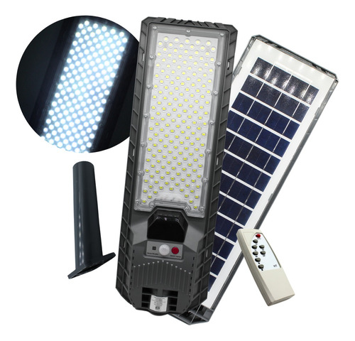 Suburbana Led 400w (2000w) Con Control Remoto Y Panel Solar 