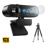 Webcam 4k Cámara Web Mini 30fps Usb Con Micrófono