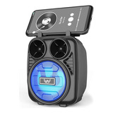 Caixa De Som Bluetooth Led Com Led Radio Fm Media Portatil