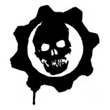 Sticker De Vinil Para Carro Cristal Nuevo Gears Of War Logo