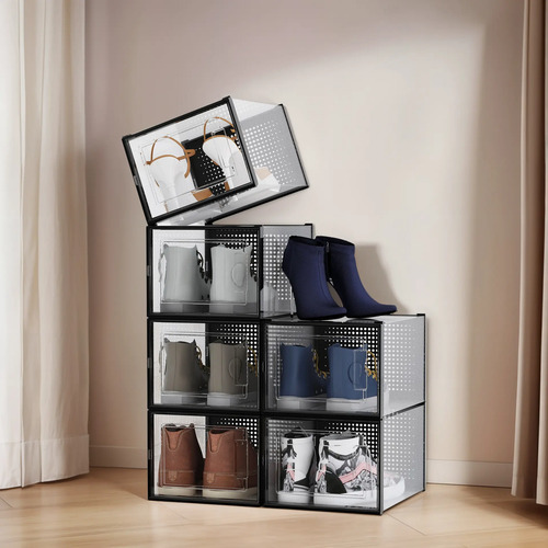Organizadores De Cajas Apilables Para Zapatos, 6 Pza, Size L | Meses sin interés