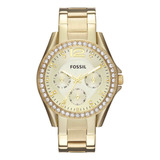 Reloj Fossil Riley Es3203 Quartz Para Mujer De Acero Inoxida