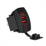 Cargador Usb Dual Para Usar En Auto, Moto, Camión - 5v, 3.1a