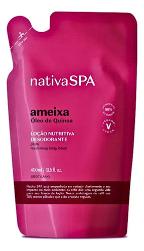 Refil Loção Hidratante Corporal Nativa Spa - O Boticário