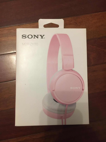 Auriculares Sony Rosa Con Cable Sin Uso