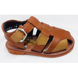 Huaraches Marca Kinder Para Niño 6123 Brandy 17.5-21 R