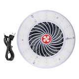 Para Ventilador Led Recargable Portátil 2 En 1 Mini Luz De