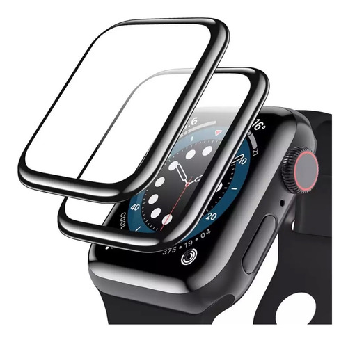 2 Und Protector De Pantalla Vidrios Hd 3d Apple Watch 41mm