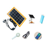 Novo Placa Solar 6v 3w Com Usb Para Camping/carrega Celular.