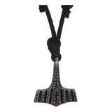 Collar Mjolnir De Martillo Vikingo De Thor Para Hombre, Rega