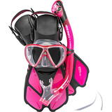 Kit Mergulho Máscara+nadadeira+snorkel Cressi Bonete