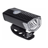 Lanterna Farol Dianteiro Bike Bateria Usb Led 300lm D 2255 Cor Preto