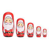 Muñecas Nesting Dolls De Navidad Pintadas A Mano, Bonitas Pi