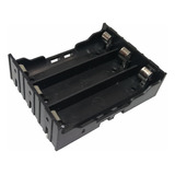 Caja Para 3 Baterías 18650 3.7 Voltios X 10 Unidades