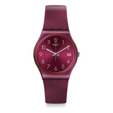 Reloj Swatch Redbaya Gr405 Color De La Correa Rojo
