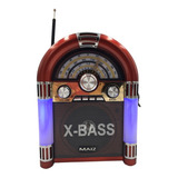 Bocina Mini Rockola X-bass Portatil Bc-148 Maiz