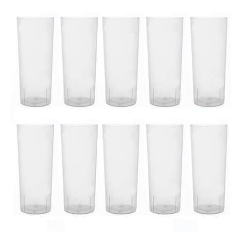 Vaso Descartable Fiesta Flexible Trago Largo Pp X 100 Unid Color Transparente