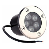 Kit 4 Spot Led Balizador Chão 5w Embutir Branco Quente 3000k