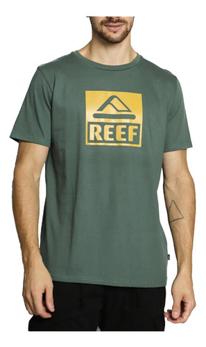 Reef Classic Block Tee Verde Pino / Mosta Remera
