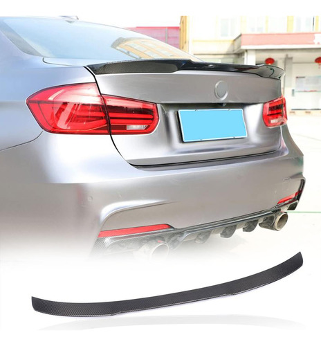 Alerón De Maletero De Fibra De Carbono Real Para Bmw Serie 3