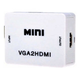 Convertidor / Adaptador Vga A Hdmi + Audio - Pc Y Portátiles