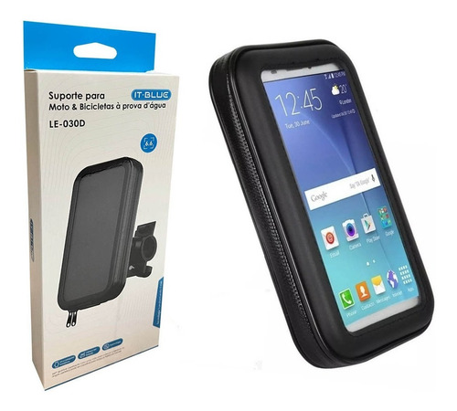 Suporte Case Para Celular Gps Moto Bike À Prova D'água Chuva