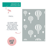 Plantilla Stencil Modelo Globos 60x43 Decolab By Hyn