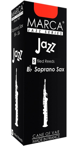 Caña De Madera Filed Para Saxofón Soprano Bb Excel Jz315