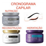 Kit Cronograma Capilar Siage Eudora Diamond, Cica E Micelar