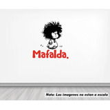 Vinil Sticker Pared 120cm Mafalda Despeinada Desvelada 22