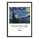 Cuadro Enmarcado - Noche Estrellada De Vincent Van Gogh